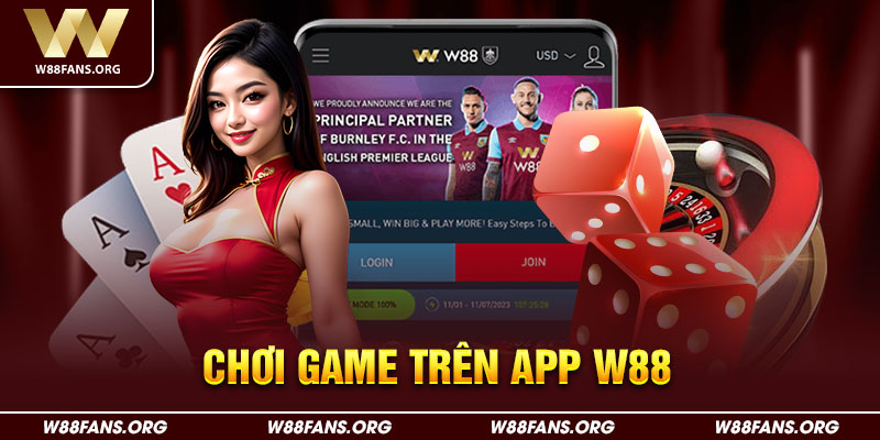 Chơi game trên app để tránh đăng nhập W88 bị chặn